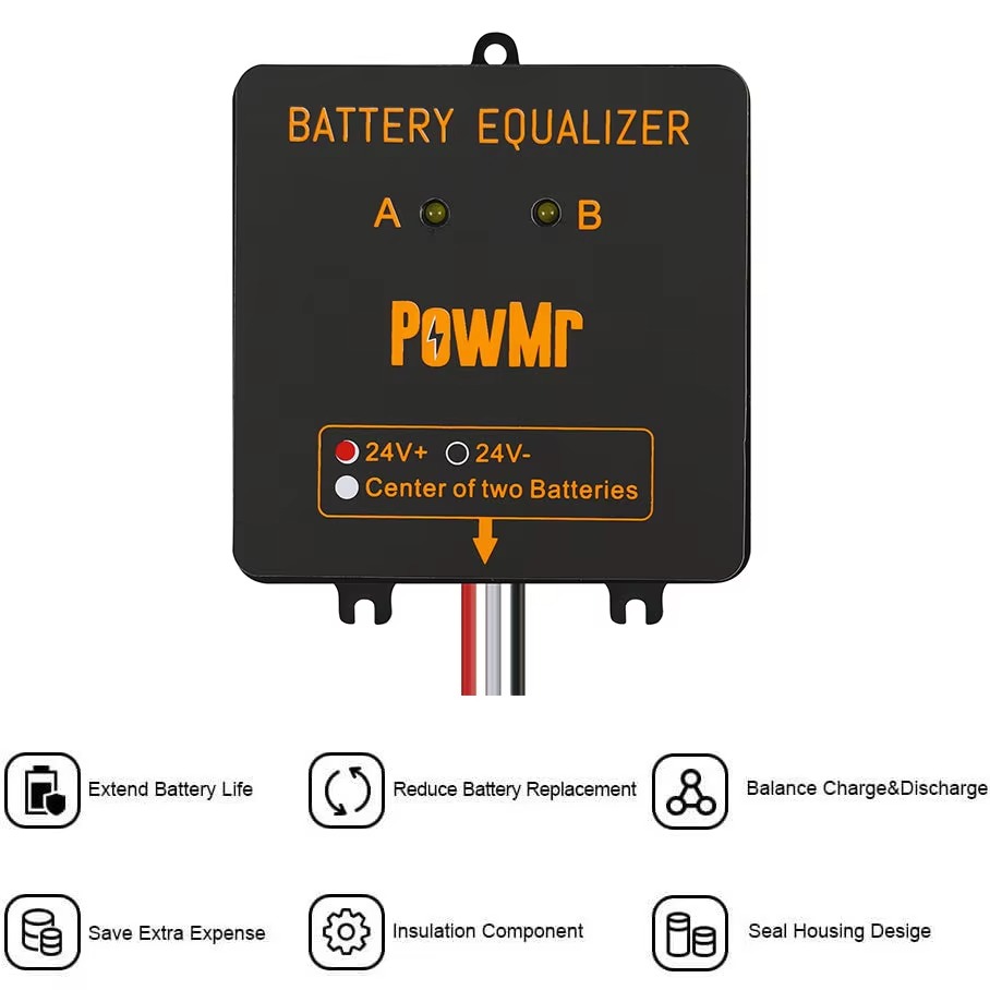 PowMr USA 24V Battery Equalize - đánh giá và giá Battery Equalizer Balancer