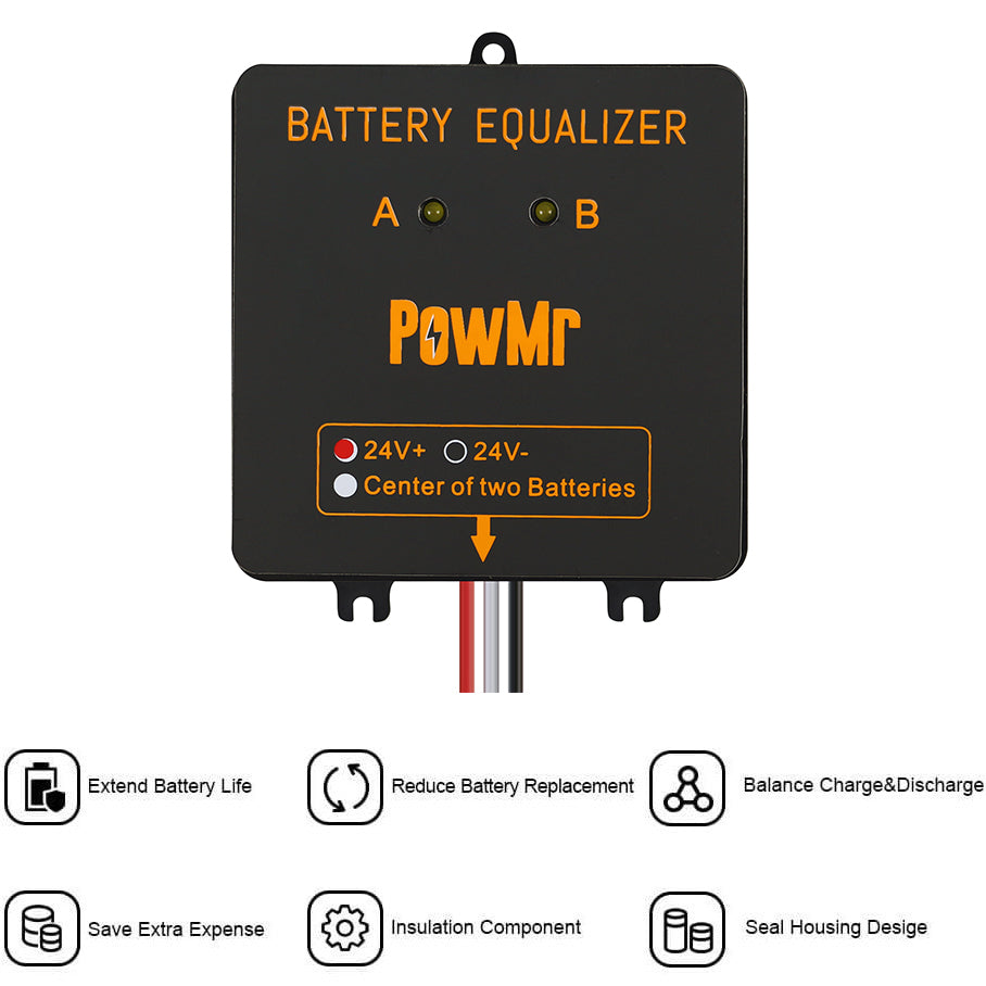 PowMr BE24 Battery Equalizer 2 - đánh giá và giá Battery Equalizer Balancer