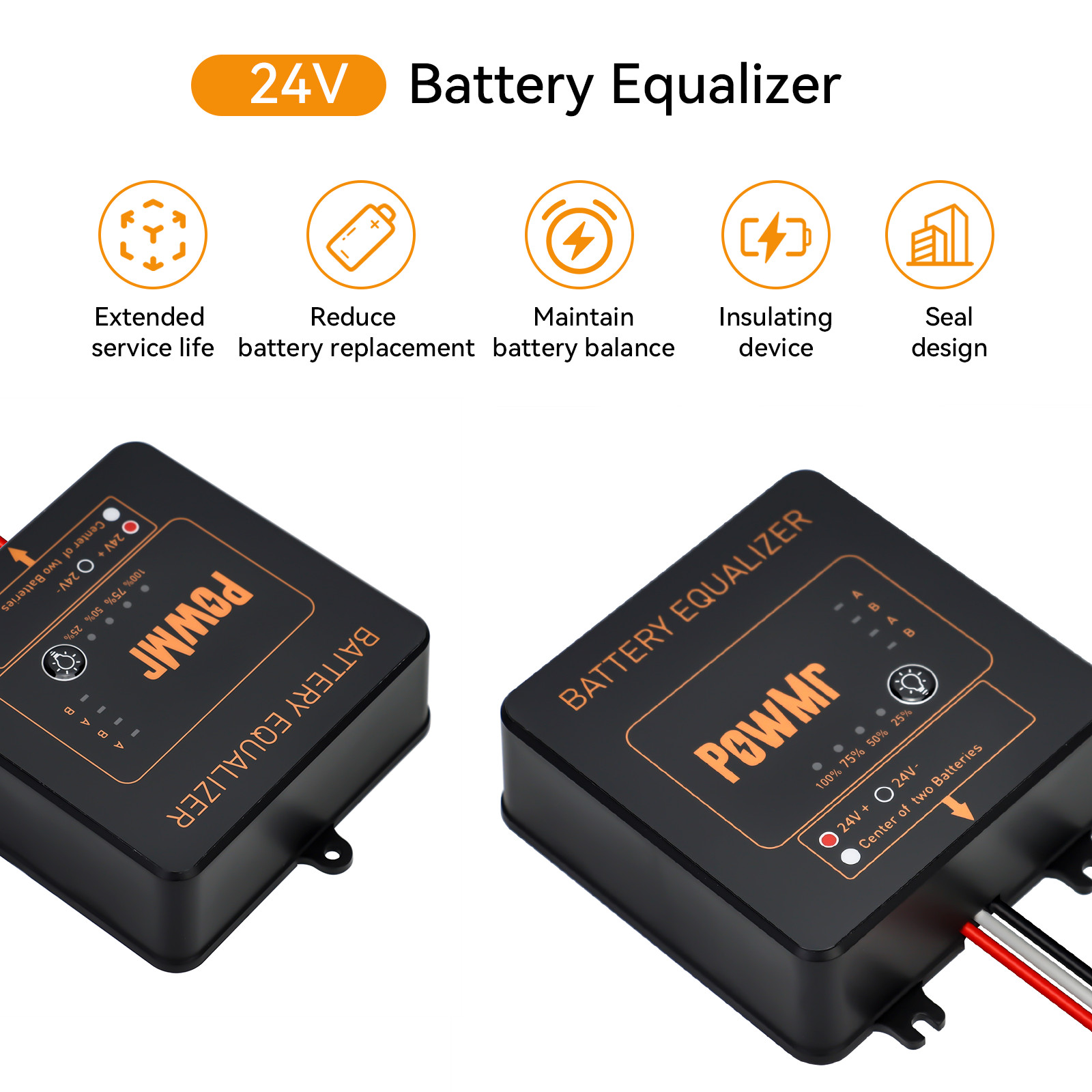 PowMr BE24 Battery Equalizer 2 - đánh giá và giá Battery Equalizer Balancer