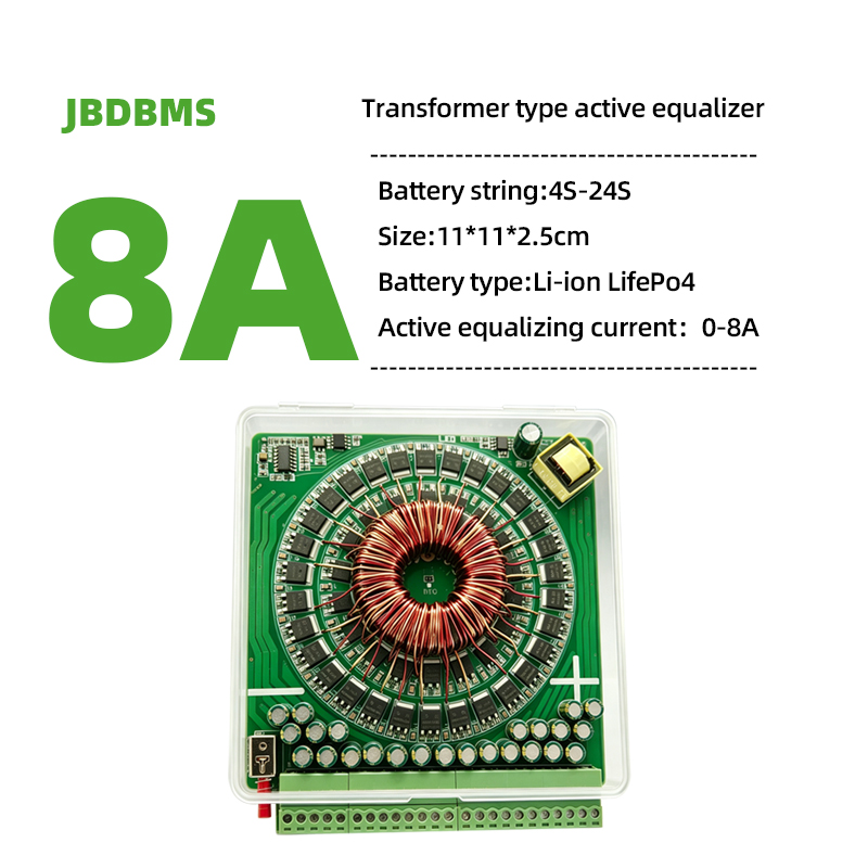 JBDBMS 4-24S 8A Active Battery - đánh giá và giá Battery Equalizer Balancer