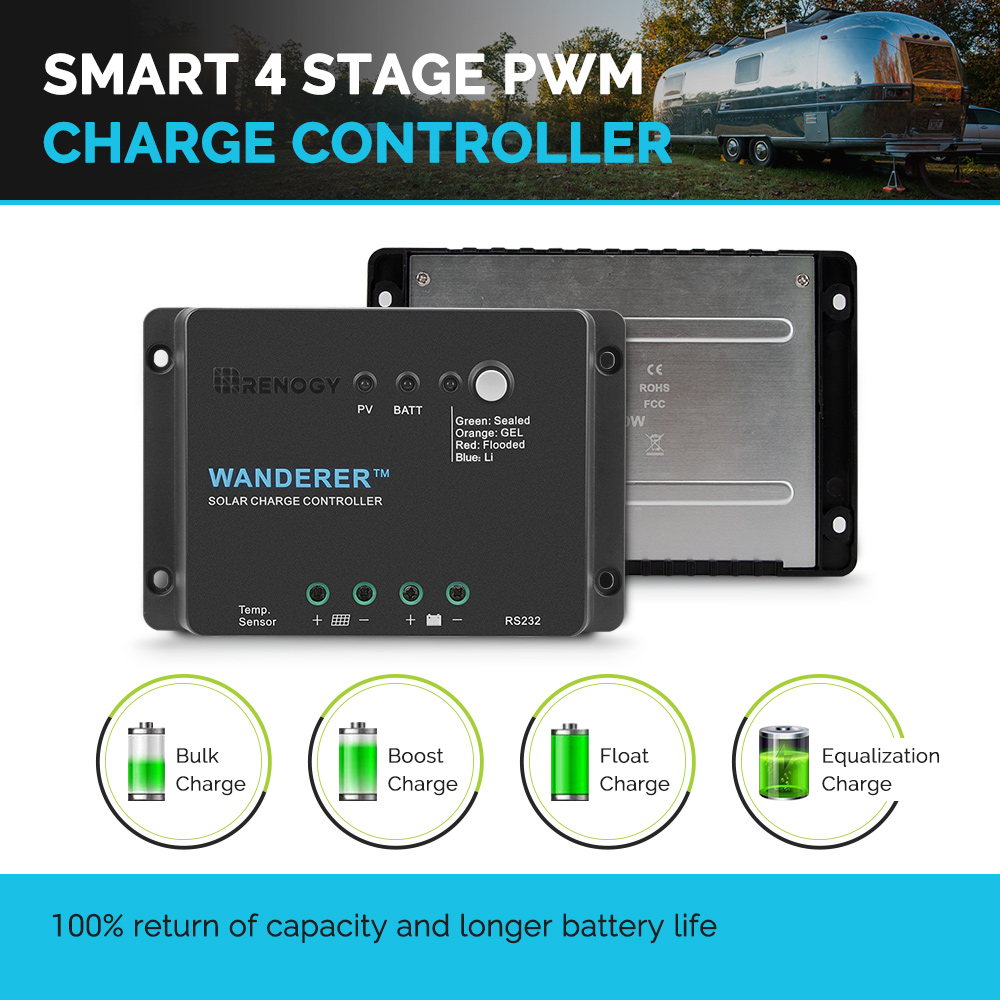 Renogy Wanderer Li 30A 12V PWM - đánh giá và giá Renogy Controller Wanderer